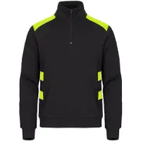 Clique Ambition Half Zip Signaalgeel maat M 3671