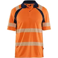 Blakläder 3595-1013 UV-Poloshirt High Vis High Vis Oranje/Marineblauw maat XS heren