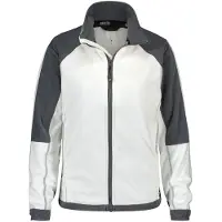 Dassy Kazan Women Tweekleurige fleecevest voor dames Wit/Cementgrijs maat S dames
