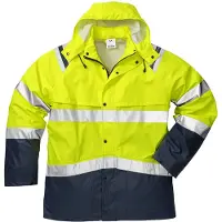 Fristads High vis regenjack klasse 3 4624 RS Hi-Vis geel/marineblauw maat M heren