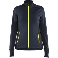 Blakläder 4745-2539 STRIKER Dames fleecejack Donker marineblauw/High vis geel maat S dames