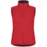 Clique Classic Softshell Vest Dames Rood maat 42/XL dames