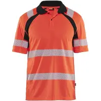 Blakläder 3595-1013 UV-Poloshirt High Vis High Vis Rood/Zwart maat S heren