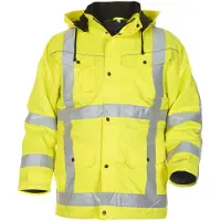 Hydrowear Lokeren Hoge Zichtbaarheidsjas Geel | Maat: XXXL