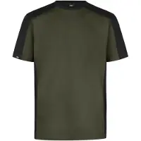 FHB Marc T-Shirt tweekleurig Olijfgroen-Zwart maat 5XL heren