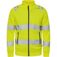 Fristads Hogezichtbaarheids sweatjack klasse 3 7863 GPSW Hi-Vis Geel maat S heren