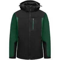 FHB Jannik Softshell-Jack Groen-Zwart maat M heren