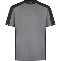 FHB Marc T-Shirt tweekleurig Grijs-Zwart maat M heren
