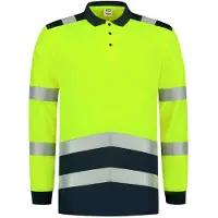 Tricorp Poloshirt High Vis Bicolor Lange Mouw 203008 | Maat: S