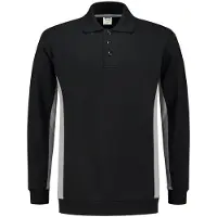 Tricorp 302003 Polosweater Bicolor Zwart/Grijs maat M heren