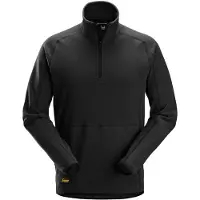 Snickers 8421 Polartec Shed Less Fleece Jack met Halve Rits Zwart maat M heren