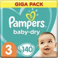 Pampers - Baby Dry - Maat 3 - Mega Pack - 140 luiers