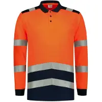 Tricorp Poloshirt High Vis Bicolor Lange Mouw 203008 | Maat: M