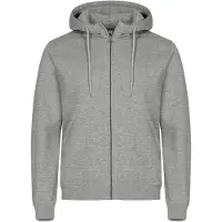 Clique Miami Hoody Fz Grijsmelange maat M uniseks