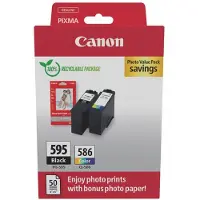 Canon Inktcartridge PG-595 / CL-586 photo value pack Zwart + 3 kleuren Multipack