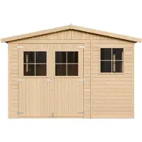 Timbela M337+M337G - Houten tuinhuis - 14,94 m² - 516x324xH232 cm - met vloer