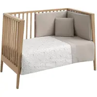cambrass Abete 100x140x3 Cm Crib Duvet Cover 2 Units Grijs Kinderen