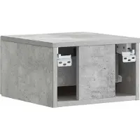 vidaXL Muurbevestigde Nachttafel Betongrijs 49 x 34,5 x 20 cm
