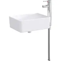 vidaXL Badwasbak Chroom 40,5 x 30,5 x 13 cm Metaal