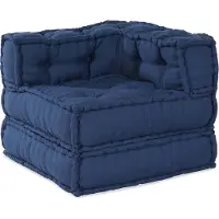 vidaXL Modulebankeenheid Stof Indigo 210 x 70 x 56 cm