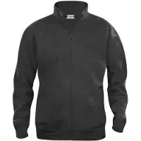 Clique Basic cardigan Antraciet Melange maat 3XL heren