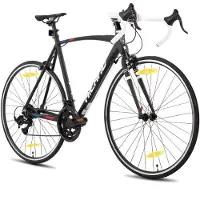 Hiland Racefiets - 700C - 14 Versnellingen - Lichtgewicht Aluminium Frame - Wielrenfiets voor Heren & Dames - 28 Inch
