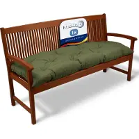 Beautissu Flair BK - Zitkussen voor Tuinbank - 180x50x8 cm - Olijfgroen - Comfortabel tuinkussen voor tuinmeubelen