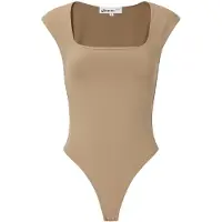Gimme Halter Jumpsuit - Trendy Mouwloze One-Piece - Elegante Zomer Outfit voor Vakantie, Feestjes en Dagelijks Gebruik - Licht bruin - Maat M