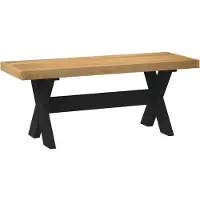 vidaXL Eetbank NOAIN 120 x 41 x 45 cm Massief grenenhout Naturel