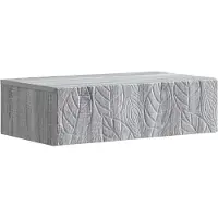 vidaXL Wandgemonteerde Zijtafel Grijs Sonoma 59 x 34,5 x 17 cm