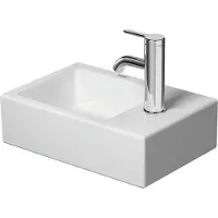 Duravit Vero Air fontein 1 kraangat rechts 38x25cm wit