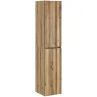 vidaXL Wandgemonteerde Badkamerkast Artisanaal eiken