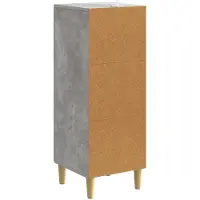vidaXL - Dressoir - Betongrijs - 33 - x - 34,5 - x - 90 - cm - Bewerkt - hout