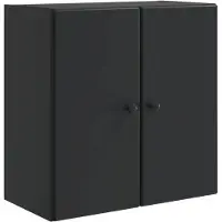 vidaXL Wandkast Zwart 59 x 31 x 60 cm Bewerkt hout