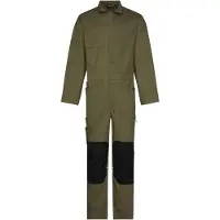 Dassy Moneo Overall met kniezakken Kakigroen/Zwart maat XS heren