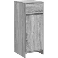 vidaXL Badkamerkast Sonoma-grijs, 35 x 36,5 x 85 cm, houtvezel
