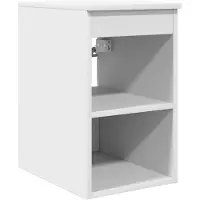 vidaXL Badkamerkast Tussenin Wit 30 x 44,5 x 50 cm Bewerkt hout