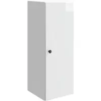 vidaXL Wandkast 33 x 34,5 x 90 cm Bewerkt hout Hoogglans Wit