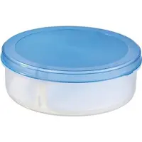 Sunware 2x Ronde vlaaidoos 35 cm met blauw deksel en lift - Taartdoos
