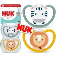 Nuk Perfect Match Air fopspenen(zebra/ leeuw) 6-18 maanden