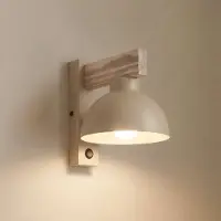 TK Lighting Wandlamp Oslo, dimbaar, crème / amber, Woon-/ Eetkamer, metaal, Modern, wandlamp