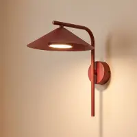 TK Lighting Wandlamp Lume S, dimbaar, rood, Woon-/ Eetkamer, metaal, Modern, wandlamp