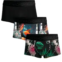 Muchachomalo Heren 3-pack trunks modern age