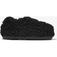 Moon Boot Kinderen Faux Krullende Slippers in Zwart