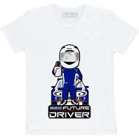 Sparco Future Racer Kinderen T-Shirt - Wit — 7-8 jaar