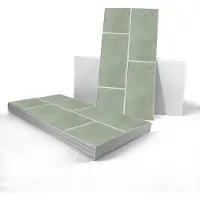 VHV - Tegelstickers - Tegelstickers keuken - Tegelstickers badkamer - Muurstickers - Waterdicht - Zelfklevend - Vintage - Set van 20 - 30 x 15 cm - Saliegroen