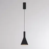 Molto Luce Hanglamp LORA I, dimbaar, zwart, Woon-/ Eetkamer, metaal, Modern, hanglamp