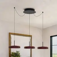 Molto Luce Hanglamp LORA III, dimbaar, zwart, Woon-/ Eetkamer, metaal, Modern, hanglamp