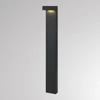 Molto Luce LED tuinpadverlichting ATO, hoogte 85 cm, DALI, antraciet, IP65, metaal dimbaar, zwart, Aluminium, Modern