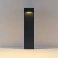 Molto Luce LED tuinpadverlichting ATO, hoogte 45 cm, aan/uit, antraciet, IP65, metaal ATO, zwart, Aluminium, Modern